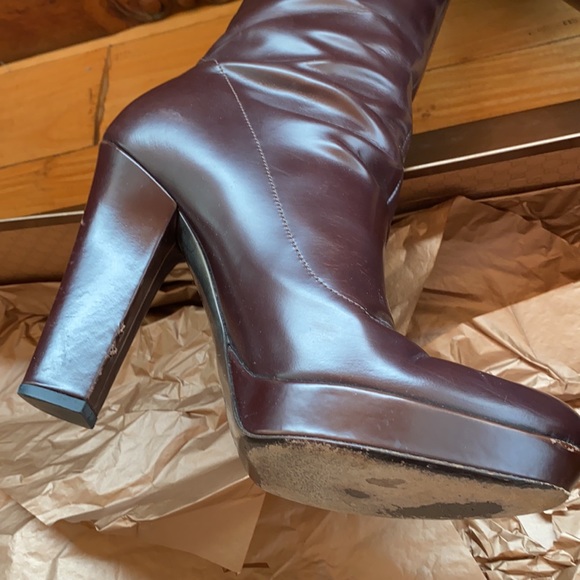 Gucci Beautiful Chocolate platform knee high boots Size 8.5 - Picture 11 of 15